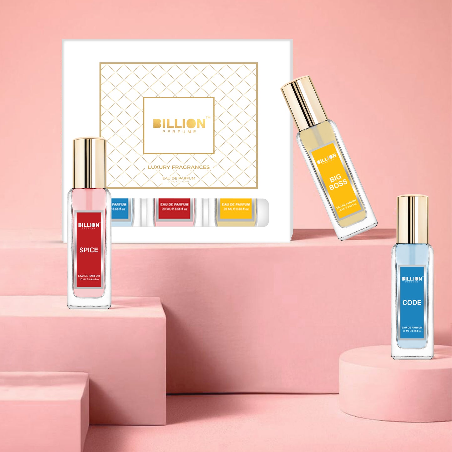 Billion Eau De Perfume Combo | Pack of 3 Perfume for Men