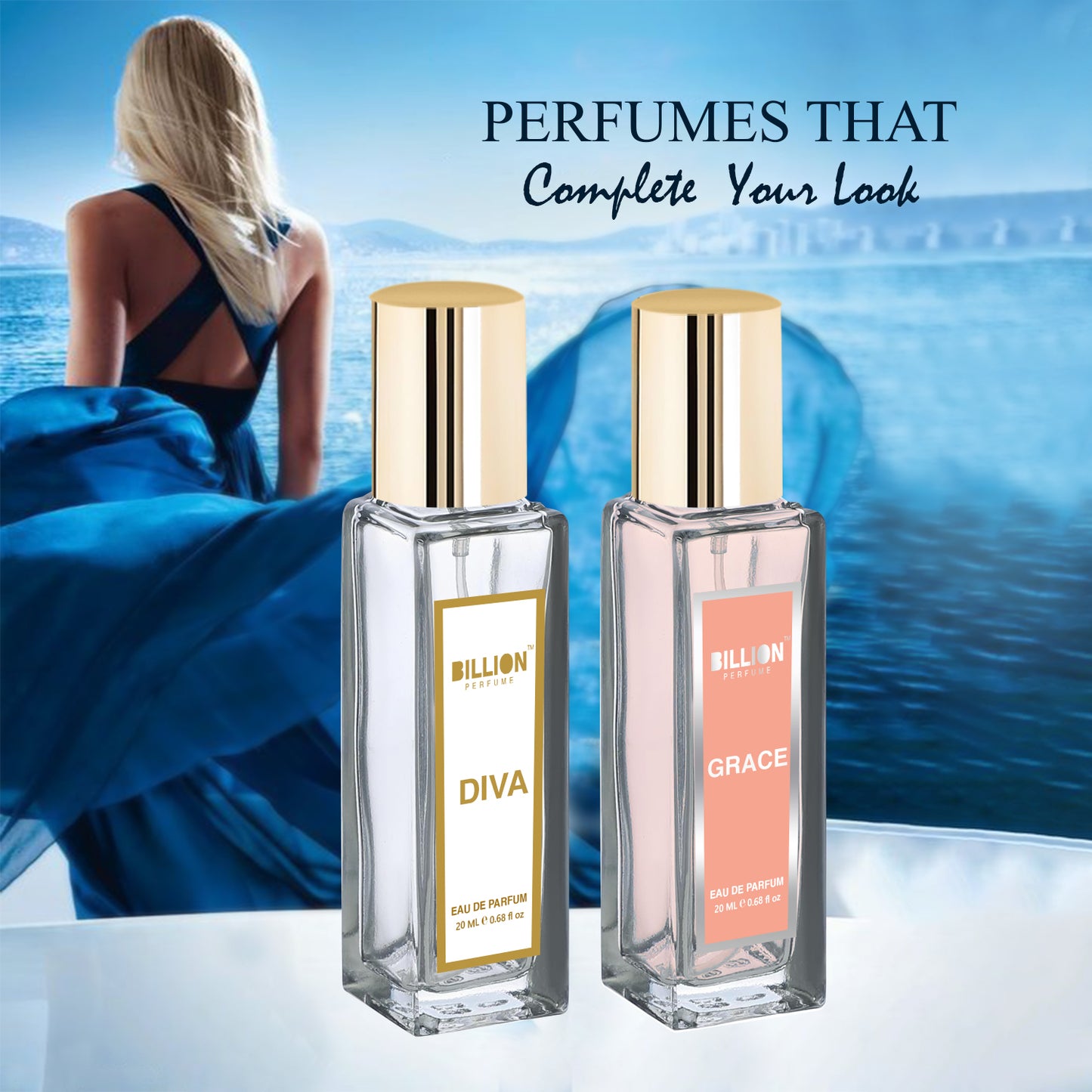 BIllion Perfume Set of 2 - Diva 20ml & Grace 20ml