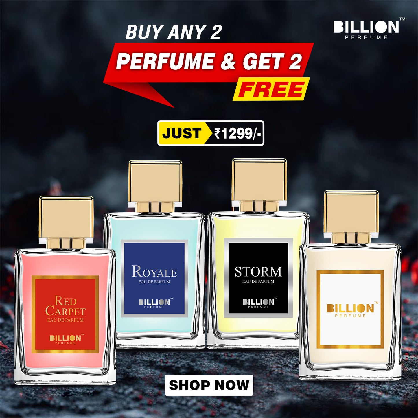 Buy 2 Perfume and Get 2 Perfume Free