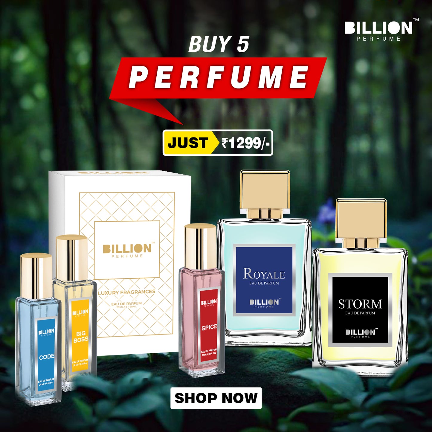 Buy 5 Long Lasting Perfume