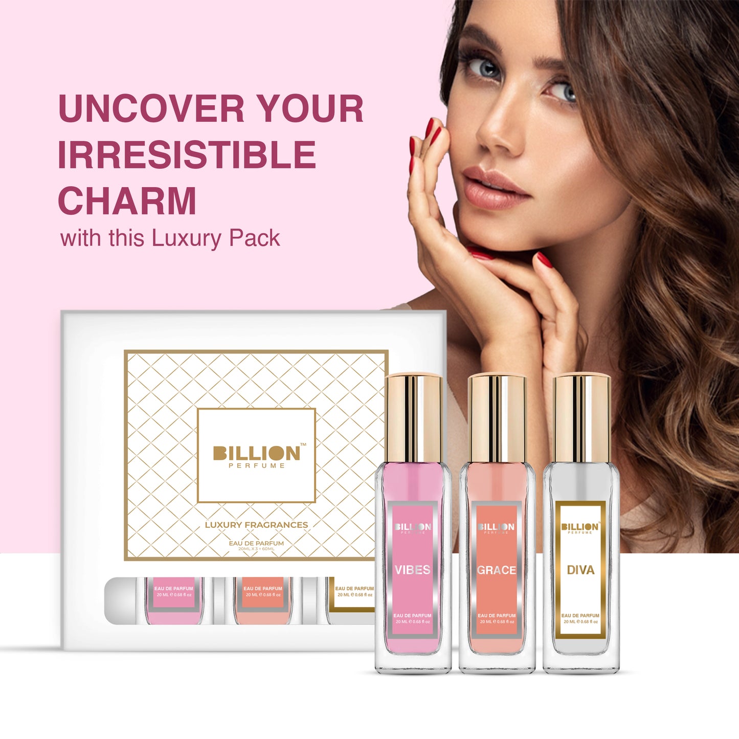 Billion Eau De Perfume Combo | Pack of 3 Perfume for Women
