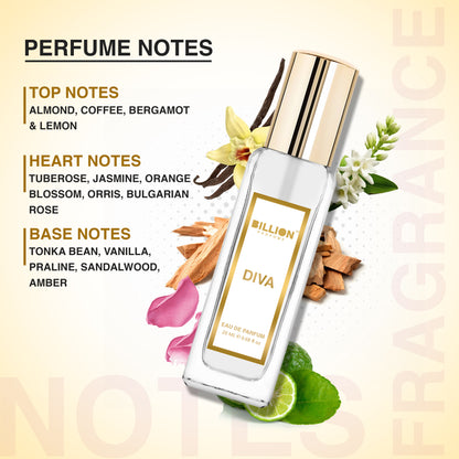 BIllion Perfume Set of 2 - Diva 20ml & Vibes 20ml