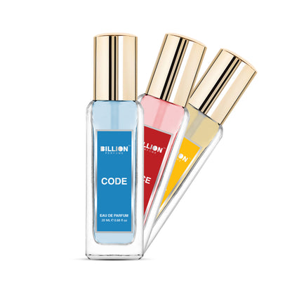 Billion Eau De Perfume Combo | Pack of 3 Perfume for Men