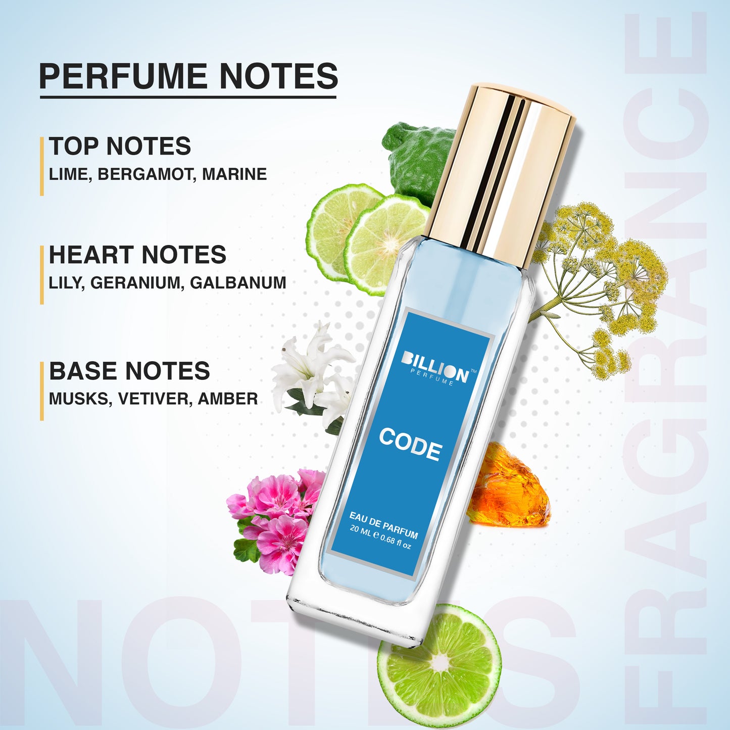 BIllion Perfume Set of 2 - Spice 20ml & Code 20ml