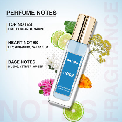 BIllion Perfume Set of 2 - Spice 20ml & Code 20ml
