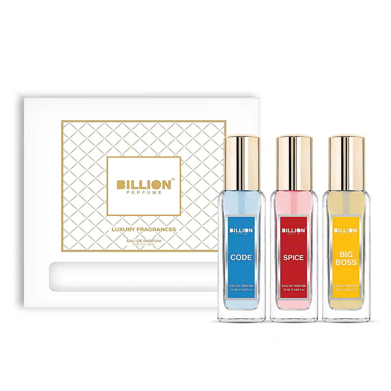 Billion Eau De Perfume Combo | Pack of 3 Perfume for Men