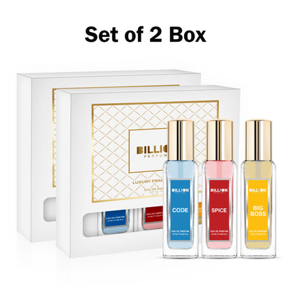Set of 2 Pack - Billion Eau De Perfume Combo for Men and Women