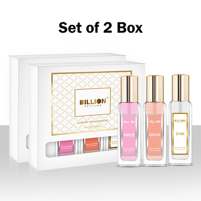 Set of 2 Pack - Billion Eau De Perfume Combo for Men and Women