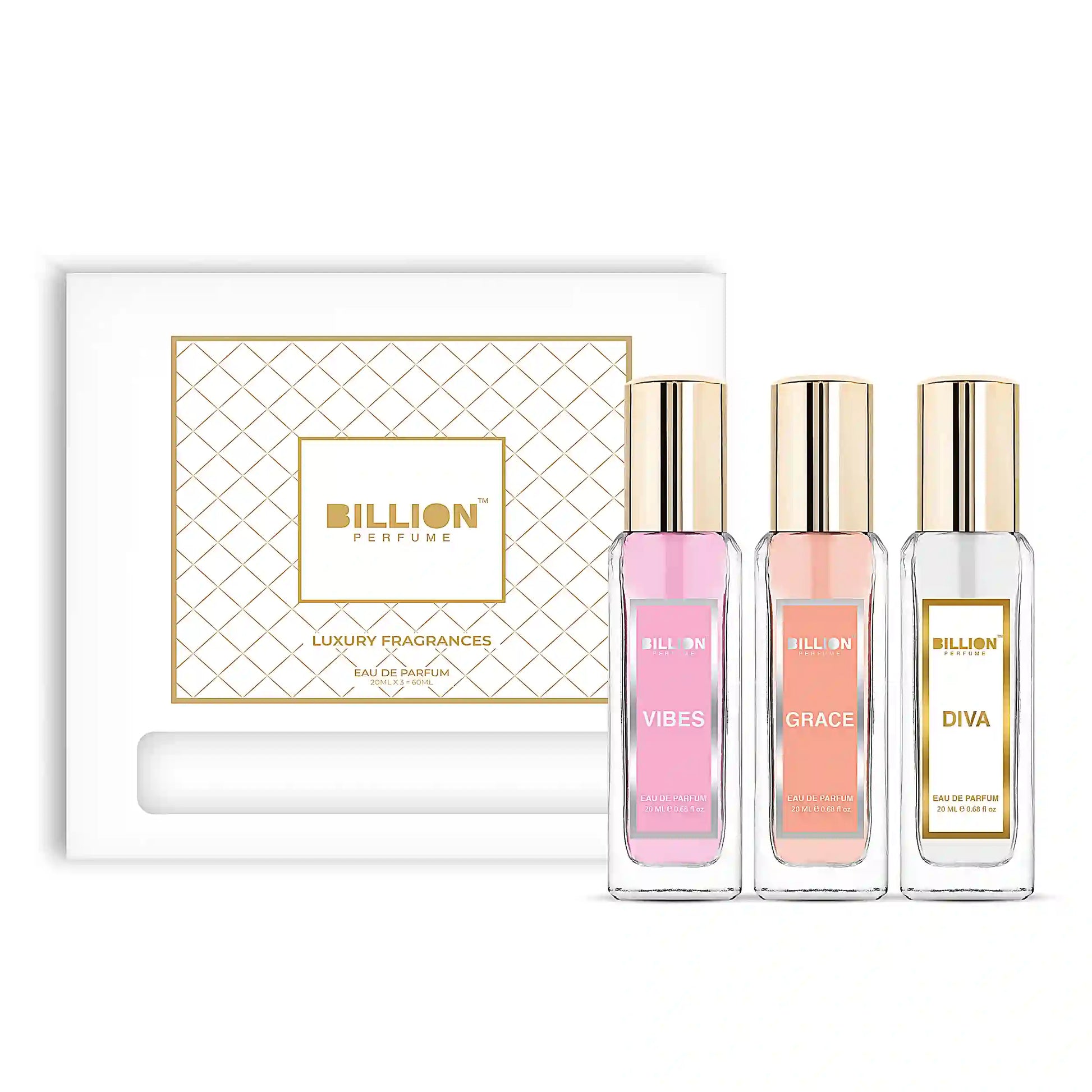 Billion Eau De Perfume Combo | Pack of 3 Perfume for Women