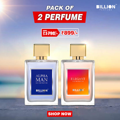 Pack of 2 Billion Perfume ( Alpha Man 50ml &  Elegant 50ml )