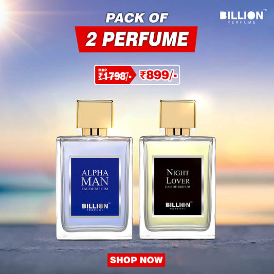 Pack of 2 Billion Perfume ( Alpha Man 50ml &  Night Lover 50ml )