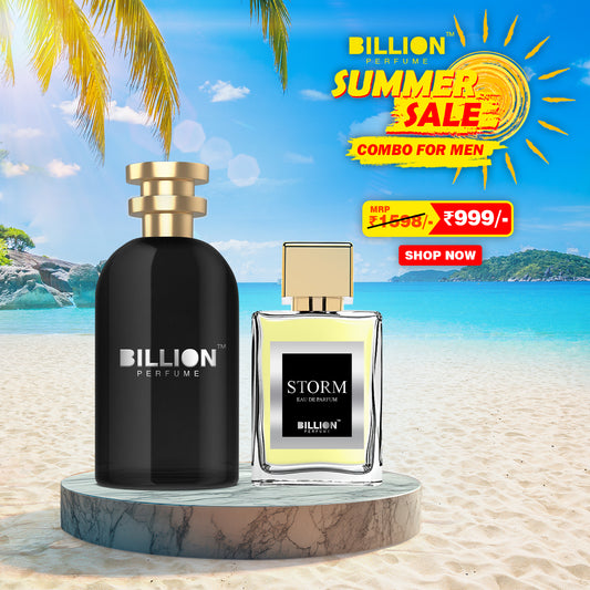 Billion Perfume Summer Combo for Men ( Black & Strom )
