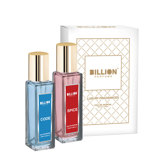 BIllion Perfume Set of 2 - Spice 20ml & Code 20ml