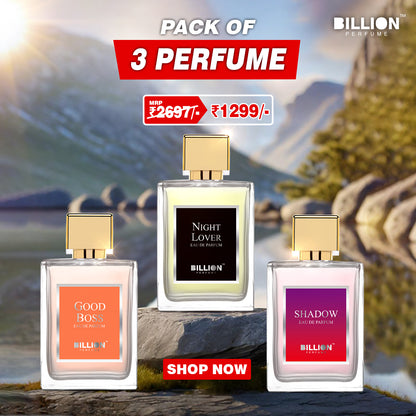 Pack of 3 Billion Perfume ( Good Boss 50ml, Night Lover 50ml and Shadow 50ml )