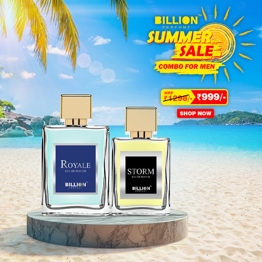 Billion Perfume Summer Combo for Men ( Strom & Royal )