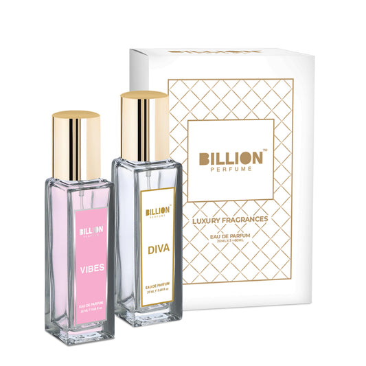 BIllion Perfume Set of 2 - Diva 20ml & Vibes 20ml